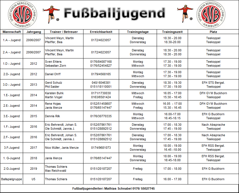 Trainingsplan Jugend Winter 24